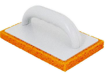 Taloche en caoutchouc orange 135 × 135 × 19 — référence 136